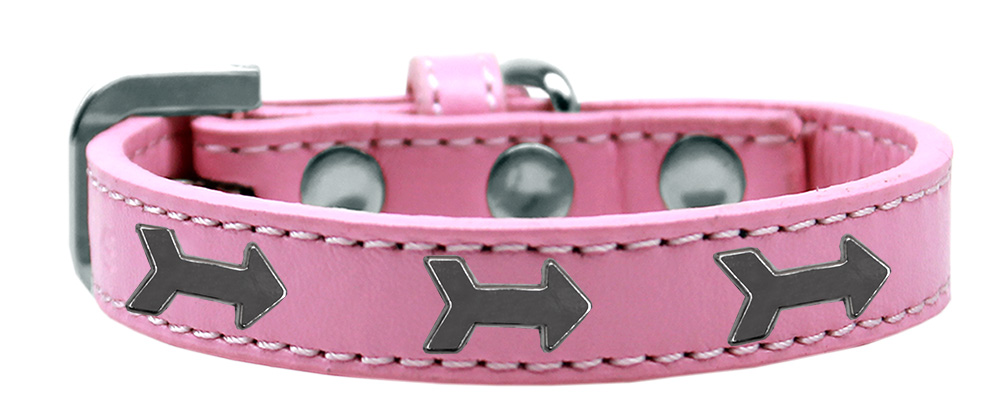 Arrows Widget Dog Collar Light Pink Size 12
